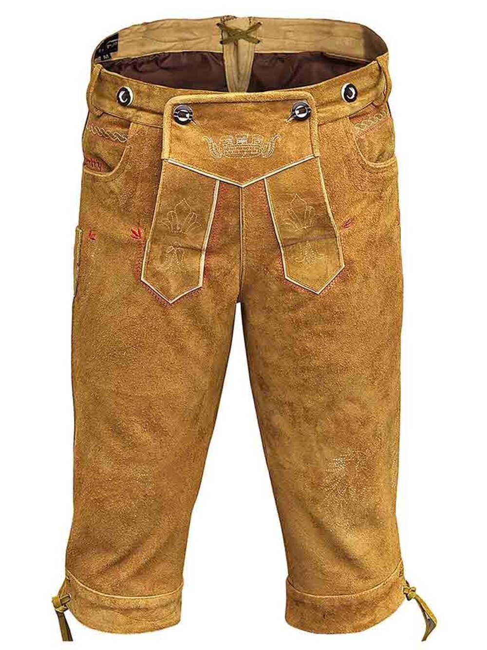 Men’s Bavarian Kniebundhosen Zimmer Oktoberfest Wear Golden Brown - Picture 3 of 12